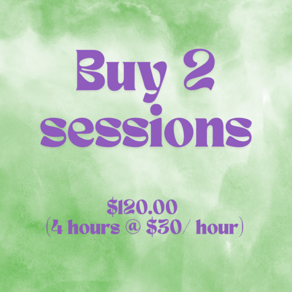 Buy 2 sessions (4 hours)