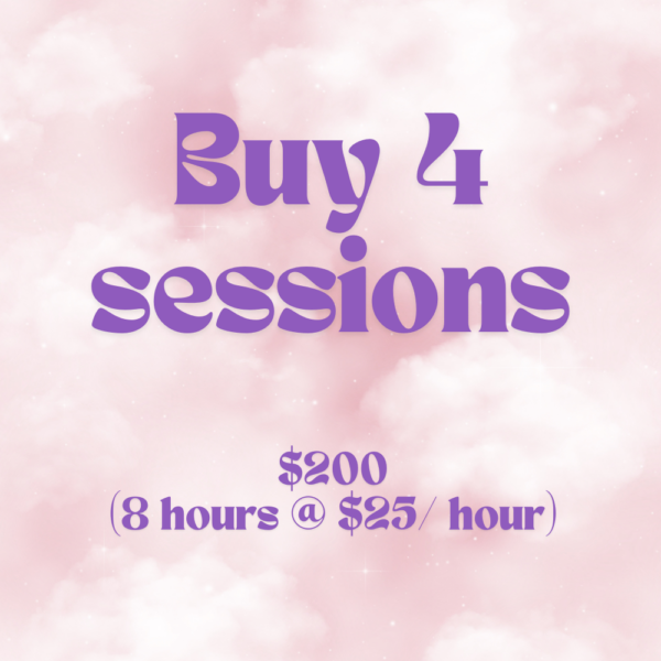 Buy 4 sessions (8 hours)