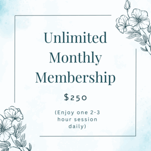 (Enjoy one 2-3 hour session daily)